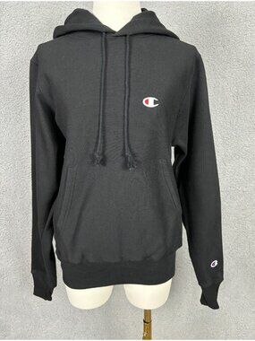 Champion Reverse Weave Women's Heavyweight Pullover Hoodie XS Black New With Tag